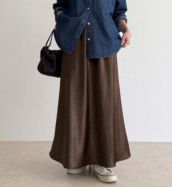 fredy emue「シルキーヘビーサテンスカート」|スカート|