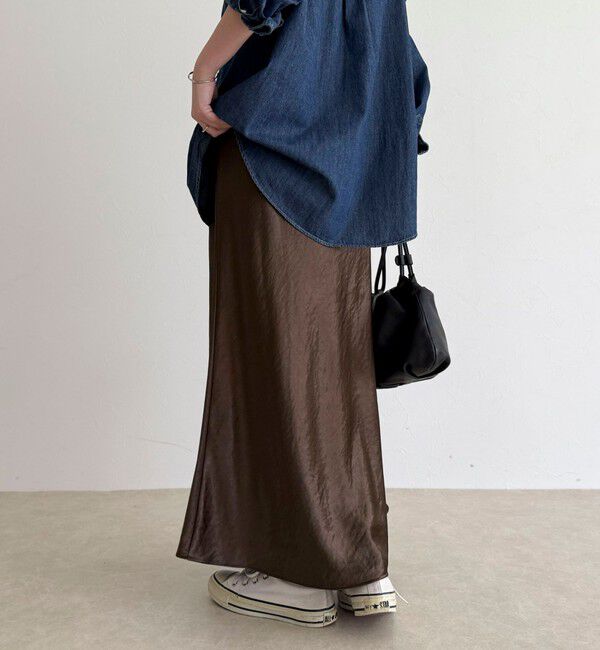 fredy emue「シルキーヘビーサテンスカート」|スカート|