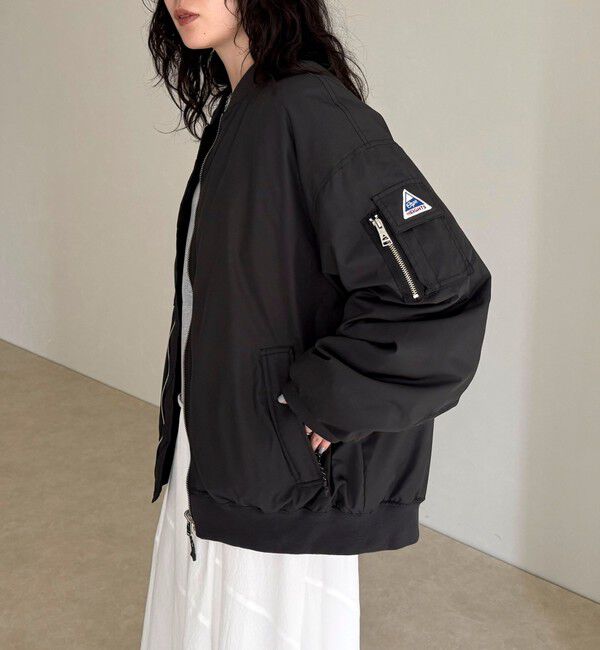 fredy emue「《WEB限定》【Cape HEIGHTS&times;TAION】GATELEY BOMBER ダウンジャケット」|ダウン|ブラック