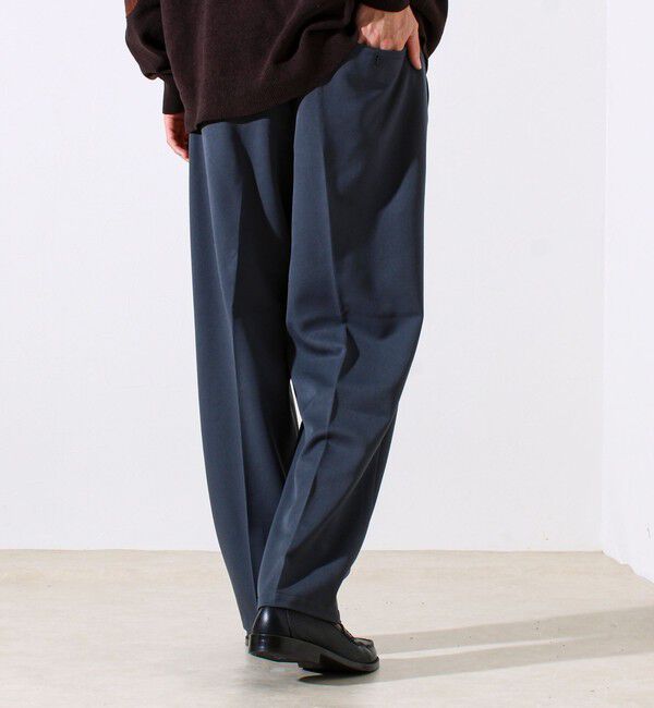 GLOSTER「【細すぎず太すぎない絶妙バランス】TRストレッチ ミディアムストレートパンツ」|チノ|