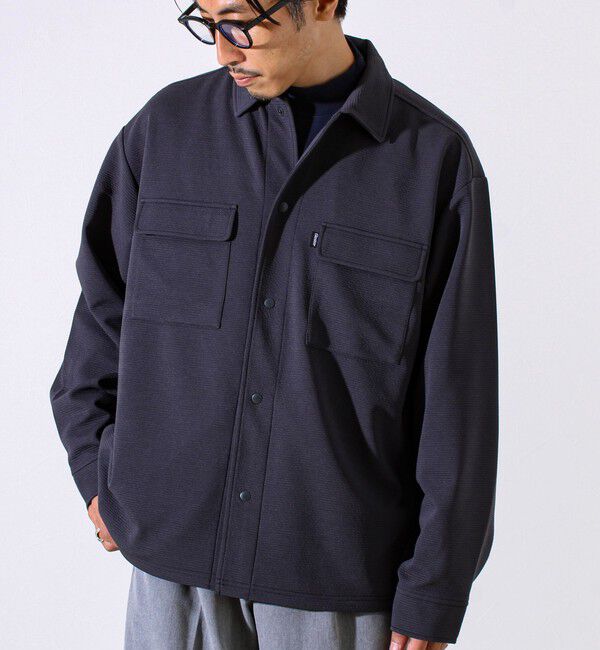 GLOSTER「【晩夏から秋本番まで活躍】ドライリップル フラップポケットシャツ」|シャツ・ブラウス|
