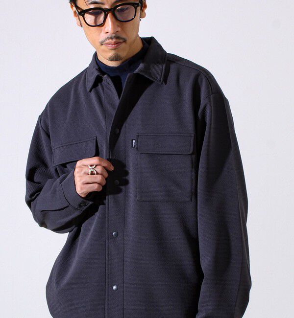 GLOSTER「【晩夏から秋本番まで活躍】ドライリップル フラップポケットシャツ」|シャツ・ブラウス|