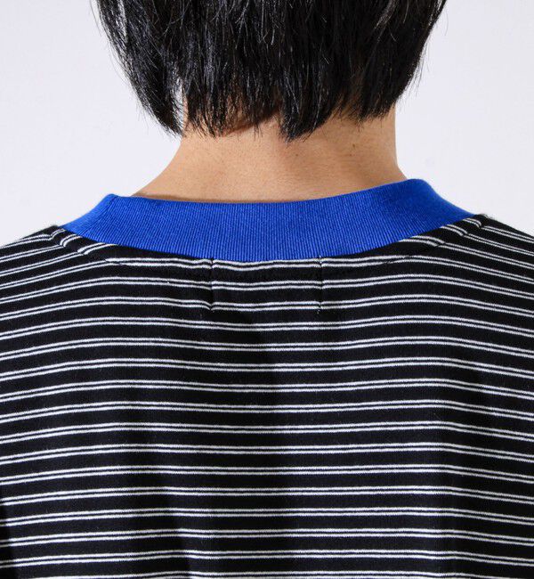 GLOSTER「【配色リブが映える主役ボーダー】Helloボーダー ロングスリーブTシャツ」|Tシャツ・カットソー|