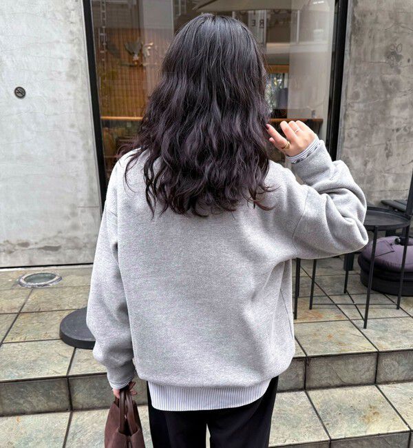 fredy emue「FR刺繍衿付き起毛スウェットプルオーバー」|スウェット・ジャージ|