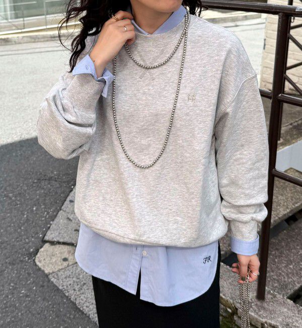 fredy emue「【WEB限定】FR刺繍裏毛スウェット」|スウェット・ジャージ|ライトグレー