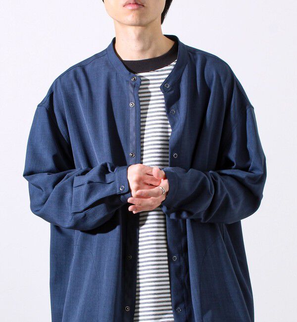 GLOSTER「【Gently】バンドカラーシャツ」|シャツ・ブラウス|