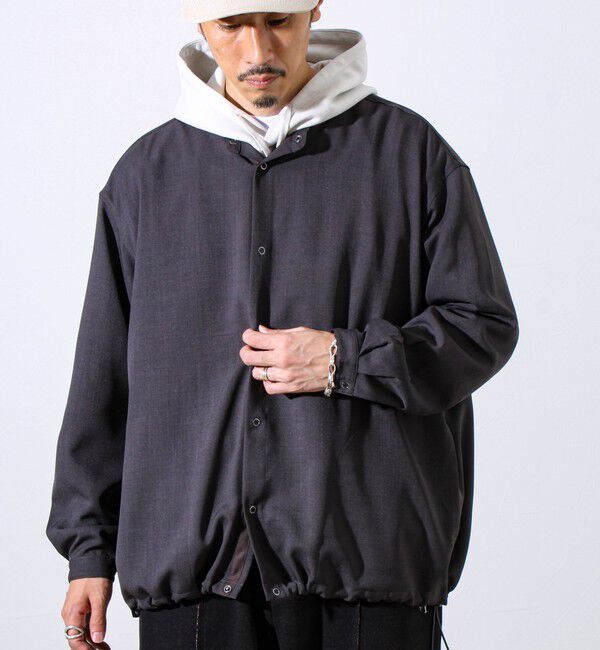 GLOSTER「【Gently】バンドカラーシャツ」|シャツ・ブラウス|