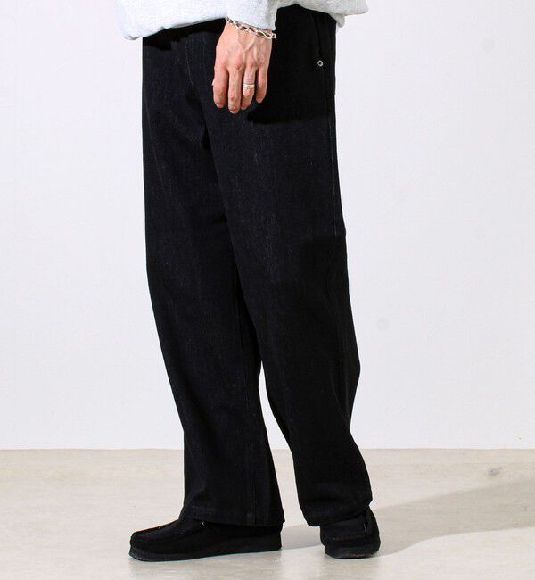 GLOSTER「【シーズンレス/ストレスフリーな穿き心地】ワイドストレッチデニムパンツ」|デニム|