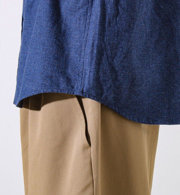 GLOSTER「【定番フレブルシリーズ】フレンチブルドッグ刺繍 ボタンダウンネルシャツ」|シャツ・ブラウス|