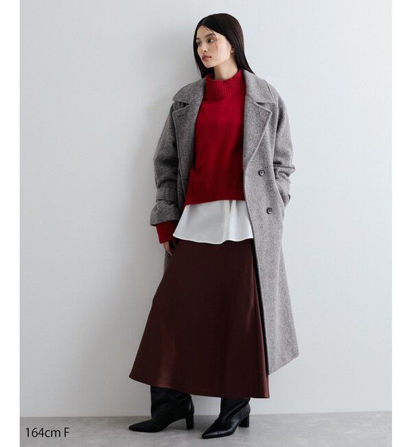 VIS「【選べる着丈】シャイニーナロースカート【洗える】」|スカート|