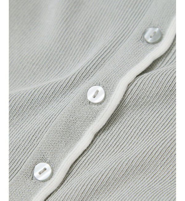 VIS「【WEB/一部店舗限定】配色メローバイカラーカーディガン」|カーディガン|