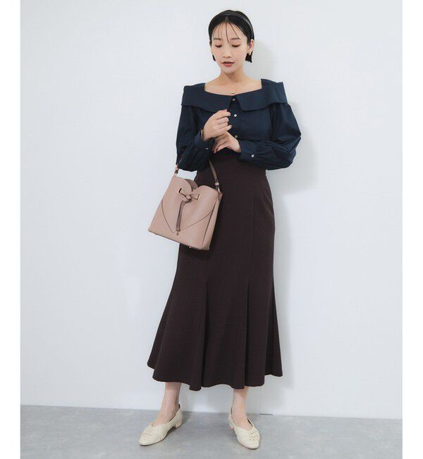 VIS「オフショルライクロングスリーブブラウス/イージーケア」|シャツ・ブラウス|