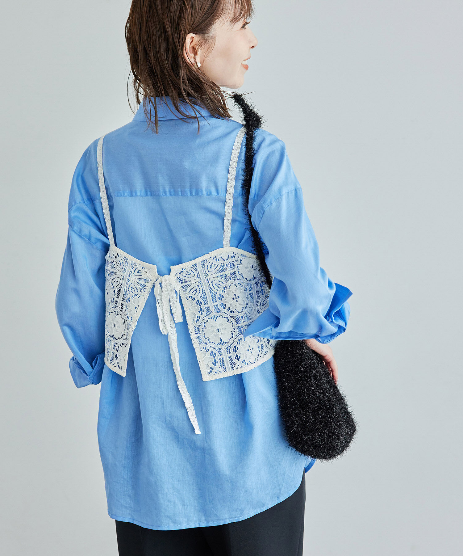 ROPE PICNIC PASSAGE「レイヤードレースビスチェ」|キャミソール|