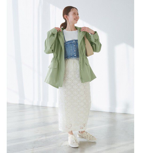 Rope&rsquo;Picnic「【花粉ガード・撥水加工】ミドル丈マウンテンパーカ スプリングコート」|その他|