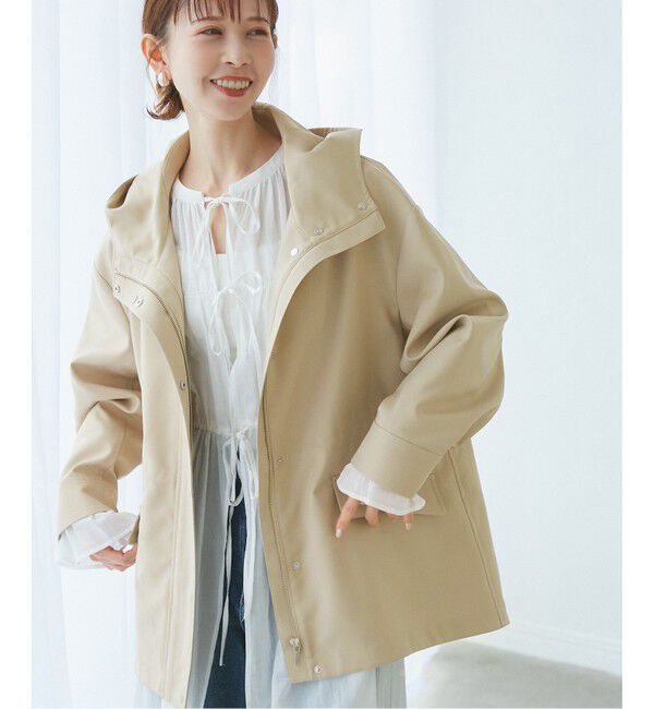 Rope&rsquo;Picnic「【花粉ガード・撥水加工】ミドル丈マウンテンパーカ スプリングコート」|その他|