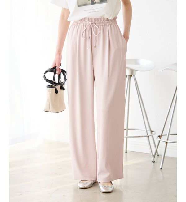 Rope&rsquo;Picnic「【3サイズ展開】ステファニージョガーイージーワイドパンツ」|チノ|