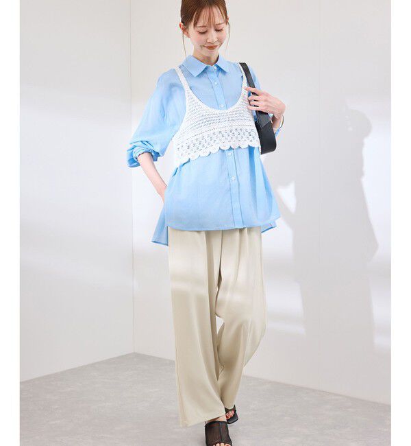 Rope&rsquo;Picnic「【3サイズ展開】ステファニージョガーイージーワイドパンツ」|チノ|