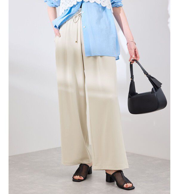 Rope&rsquo;Picnic「【3サイズ展開】ステファニージョガーイージーワイドパンツ」|チノ|