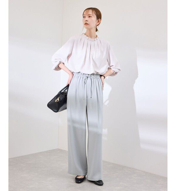 Rope&rsquo;Picnic「【3サイズ展開】ステファニージョガーイージーワイドパンツ」|チノ|