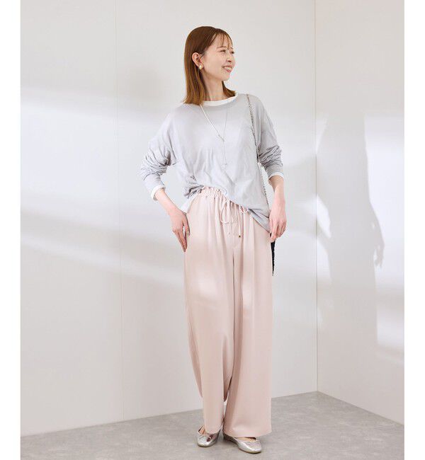 Rope&rsquo;Picnic「【3サイズ展開】ステファニージョガーイージーワイドパンツ」|チノ|