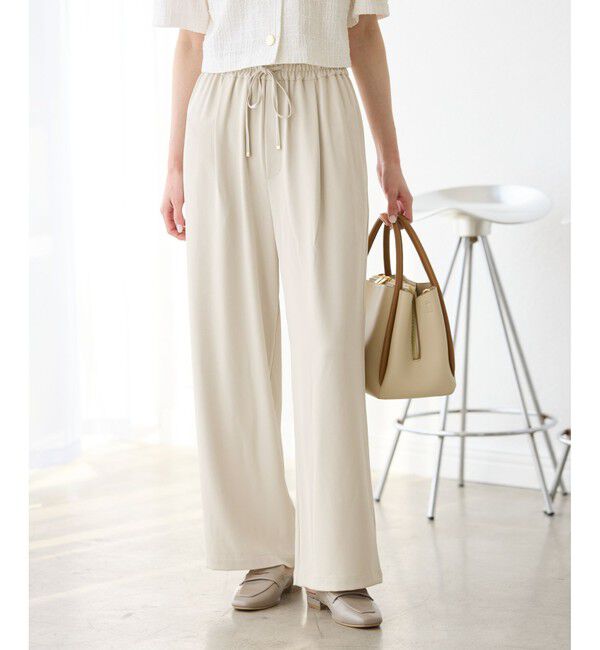 Rope&rsquo;Picnic「【3サイズ展開】ステファニージョガーイージーワイドパンツ」|チノ|