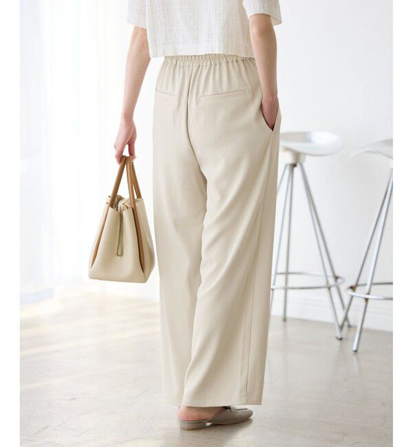 Rope&rsquo;Picnic「【3サイズ展開】ステファニージョガーイージーワイドパンツ」|チノ|