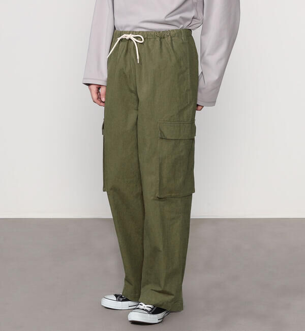 DANTON「DANTON | コットンナイロン カーゴパンツ MEN」|チノ|OLIVE