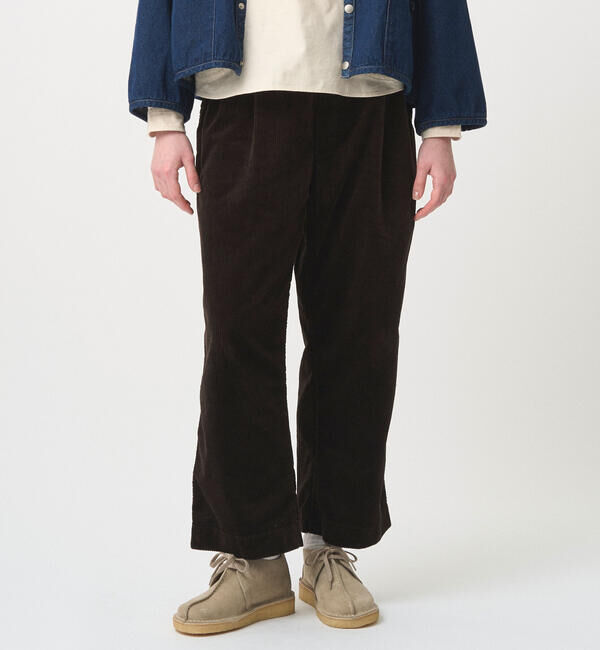 DANTON「DANTON | コーデュロイ イージークロップドパンツ WOMEN」|チノ|