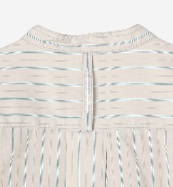 DANTON「DANTON | バンドカラー 長袖シャツ STRIPE WOMEN」|シャツ・ブラウス|