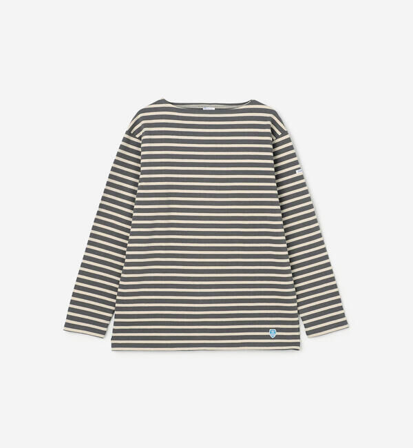 ORCIVAL「ORCIVAL | コットンロード フレンチバスクシャツ MEN」|Tシャツ・カットソー|GREY系1