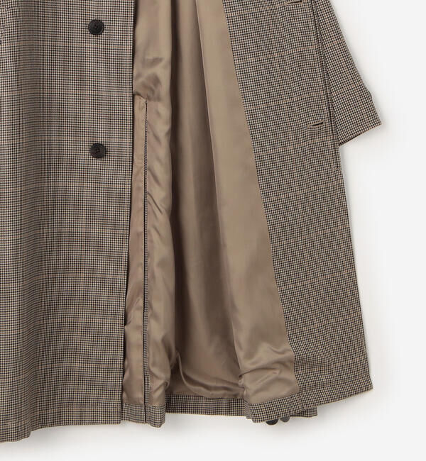 ORCIVAL「ORCIVAL |〈別注〉ウールチェック バルマカーンコート MEN」|ステンカラーコート|