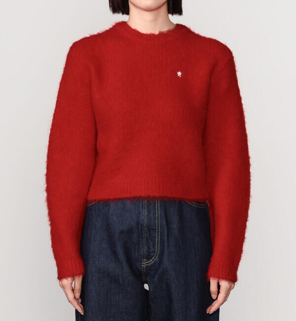 GYMPHLEX「Gymphlex | シャギーニット ショートプルオーバー WOMEN」|ニット・セーター|