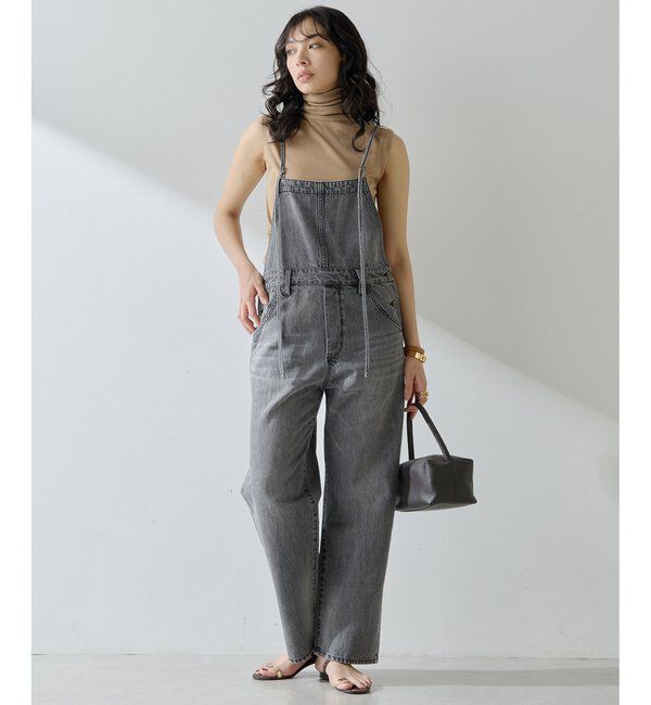  「コットンヘンプデニムオールインワン」|ワンピース|