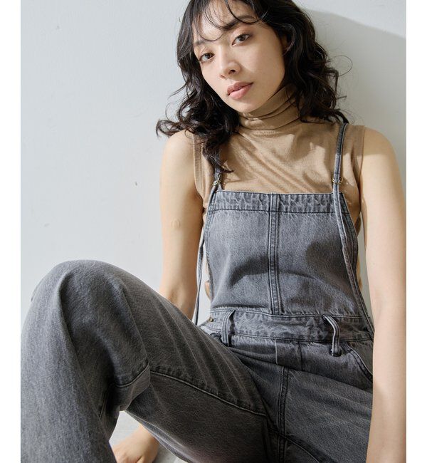  「コットンヘンプデニムオールインワン」|ワンピース|