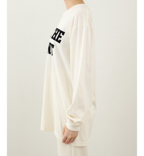  「フロッキープリントロングTシャツ」|Tシャツ・カットソー|