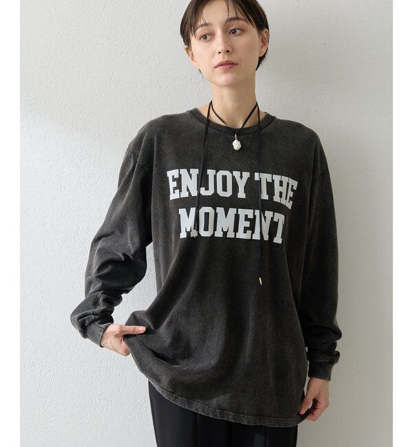  「フロッキープリントロングTシャツ」|Tシャツ・カットソー|