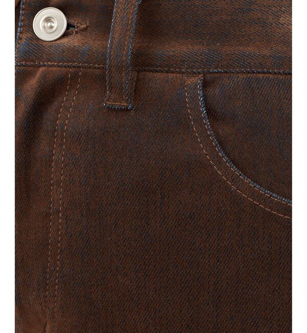  「デニムフロッキースキニーパンツ」|チノ|