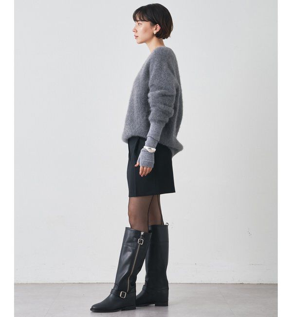  「ファーVプルオーバー」|ニット・セーター|