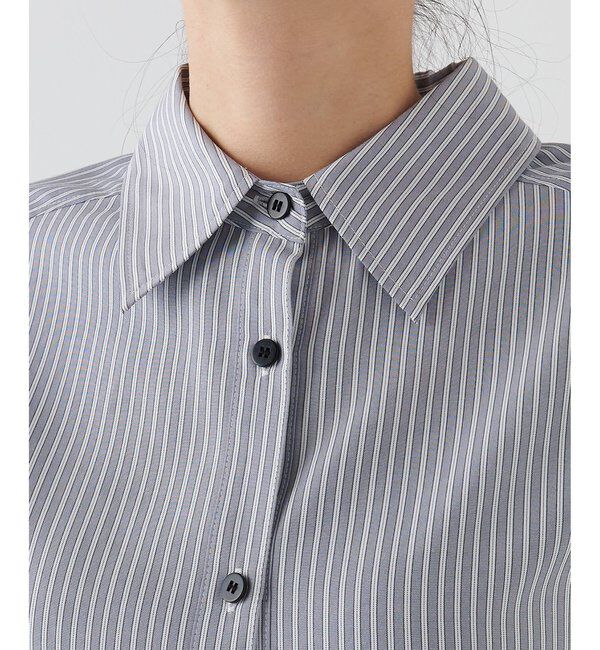 THE PAUSE「【THE PAUSE】ストライプシェイプシャツ」|シャツ・ブラウス|