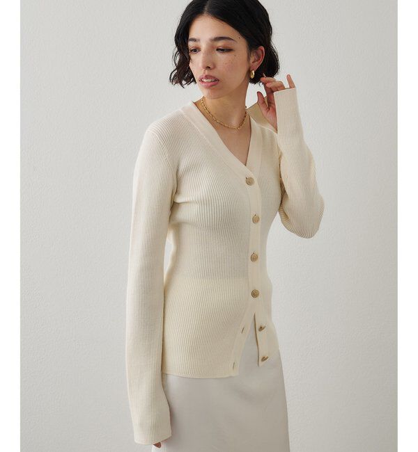  「リブニットカーディガン」|ニット・セーター|