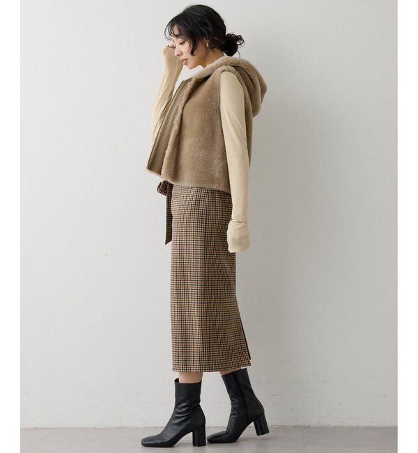  「ウールベルト付スカート」|スカート|