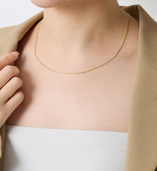  「【PAPILLONNER/パピヨネ】アジャストステンレスネックレス」|リング|ゴールド