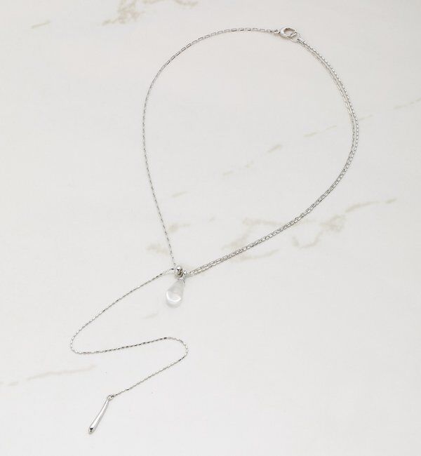  「【PAPILLONNER/パピヨネ】クリアドロップＹ字ネックレス」|リング|