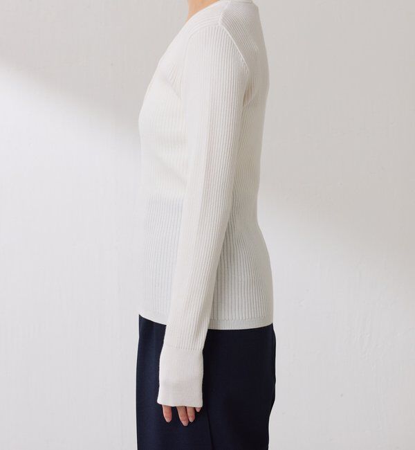  「ヘンリーネックVニット」|ニット・セーター|