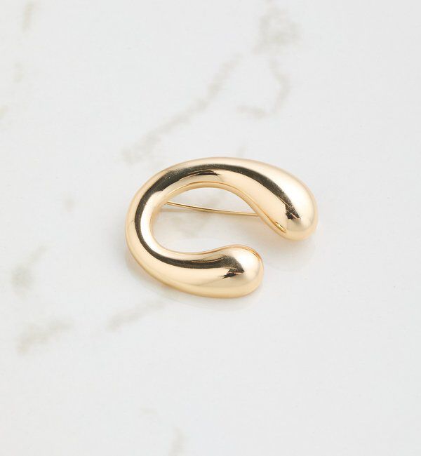  「【PAPILLONNER/パピヨネ】Cカーブブローチ」|リング|ゴールド