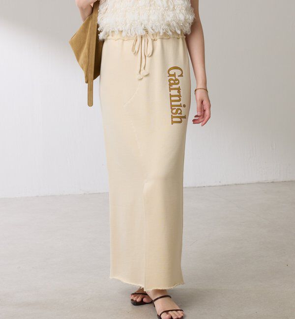  「スウェットロゴスカート」|スカート|アイボリー