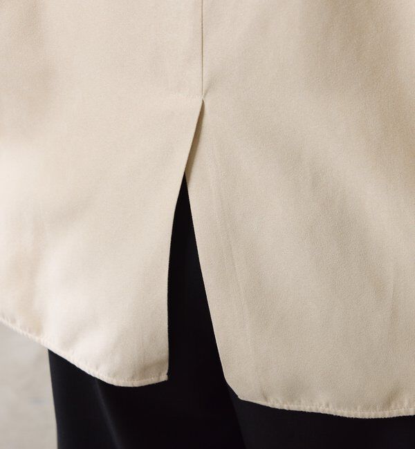  「スエードタッチバックロングシャツ」|シャツ・ブラウス|