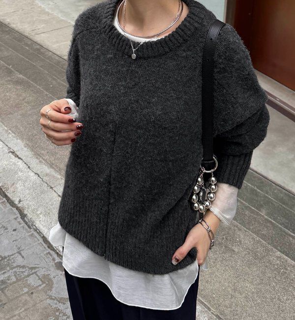  「ヤクライクショートニット」|ニット・セーター|