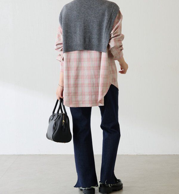  「メタルボタンチェックシャツ」|シャツ・ブラウス|