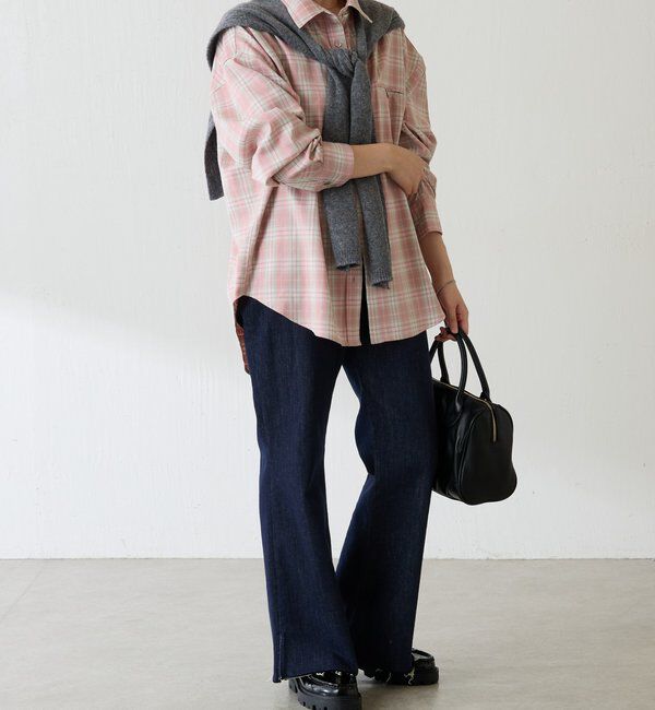  「メタルボタンチェックシャツ」|シャツ・ブラウス|